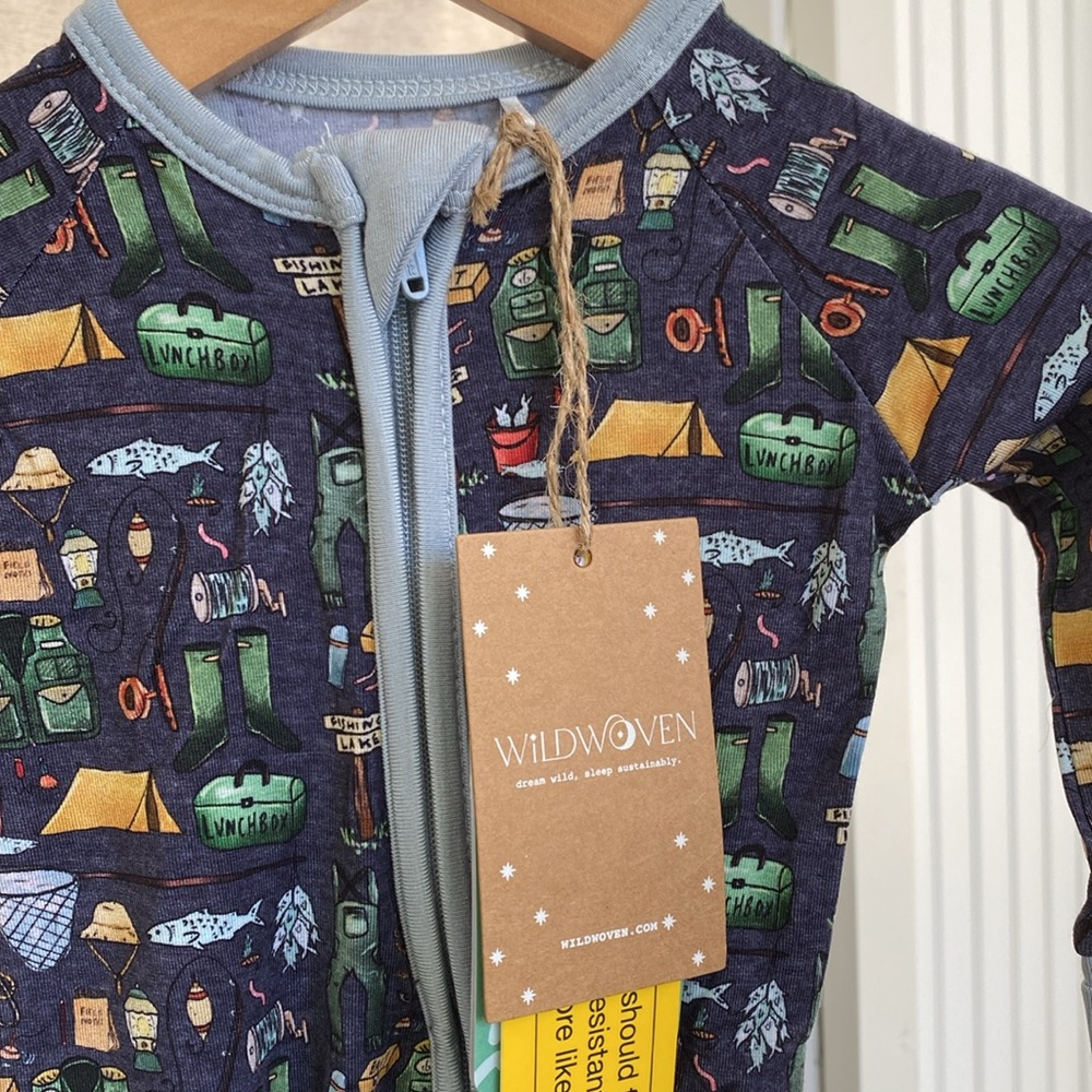 Wild Woven (formerly Kind Thing) Gone Fishing Zip Romper